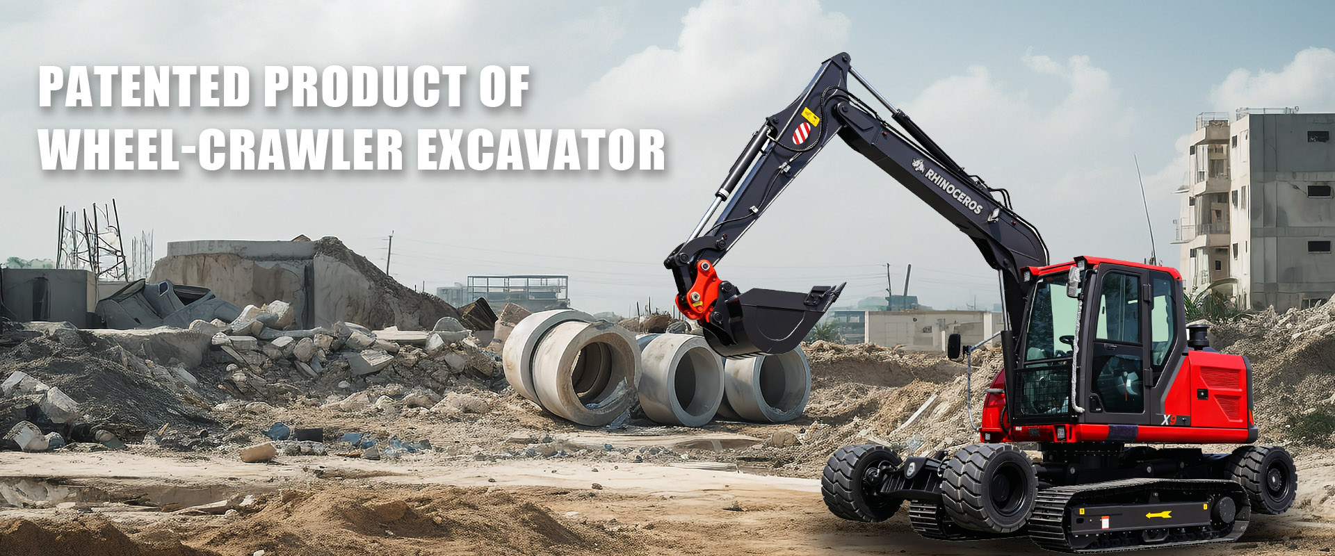 Rhinoceros X9 Rad Crawler Bagger